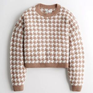 Oversized Houndstooth Sweater